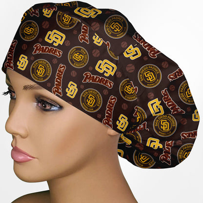 SD Padres Bouffant Scrub Cap