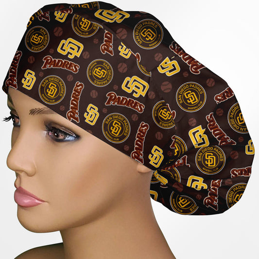 SD Padres Bouffant Scrub Cap