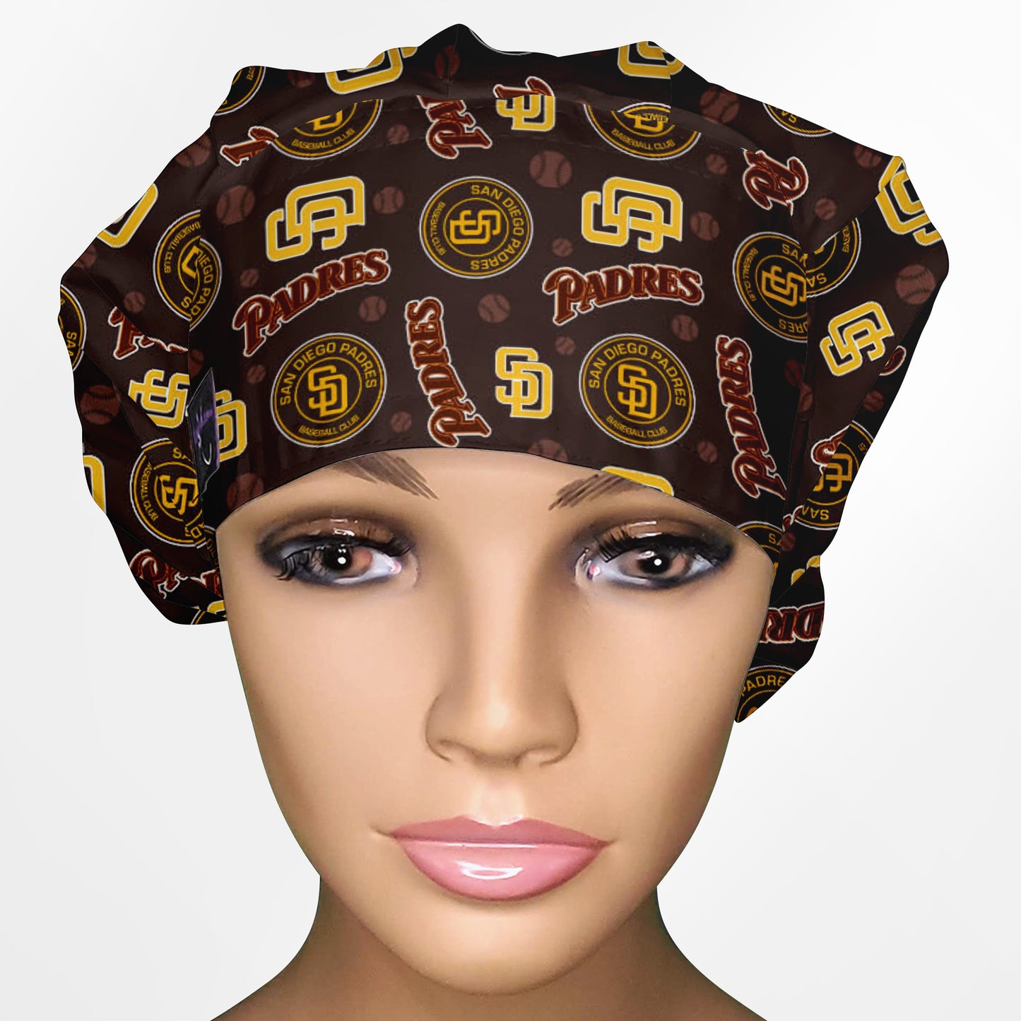 SD Padres Bouffant Scrub Cap