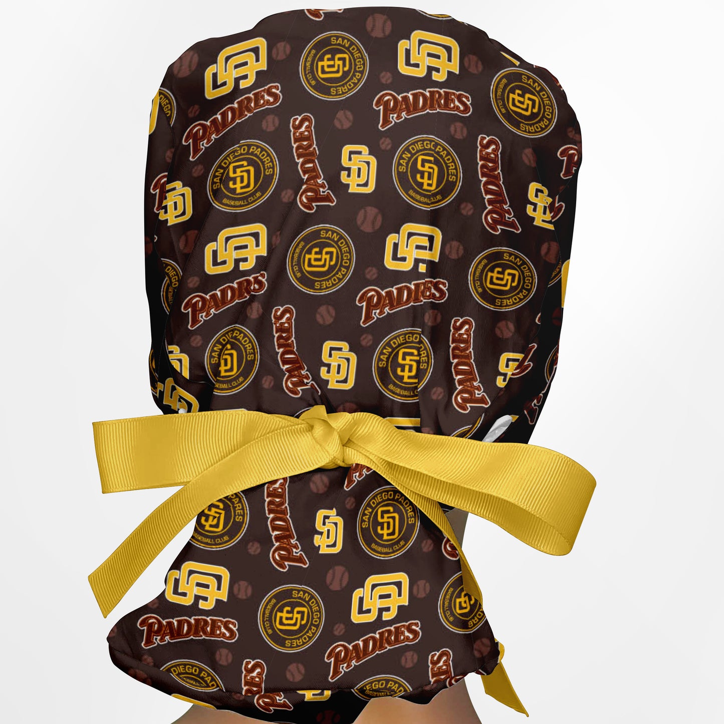 SD Padres Ponytail Scrub Cap
