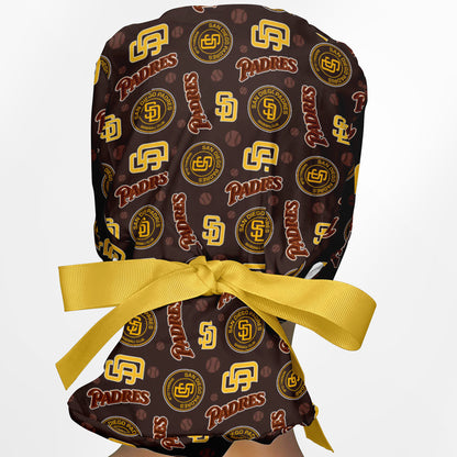SD Padres Ponytail Scrub Cap