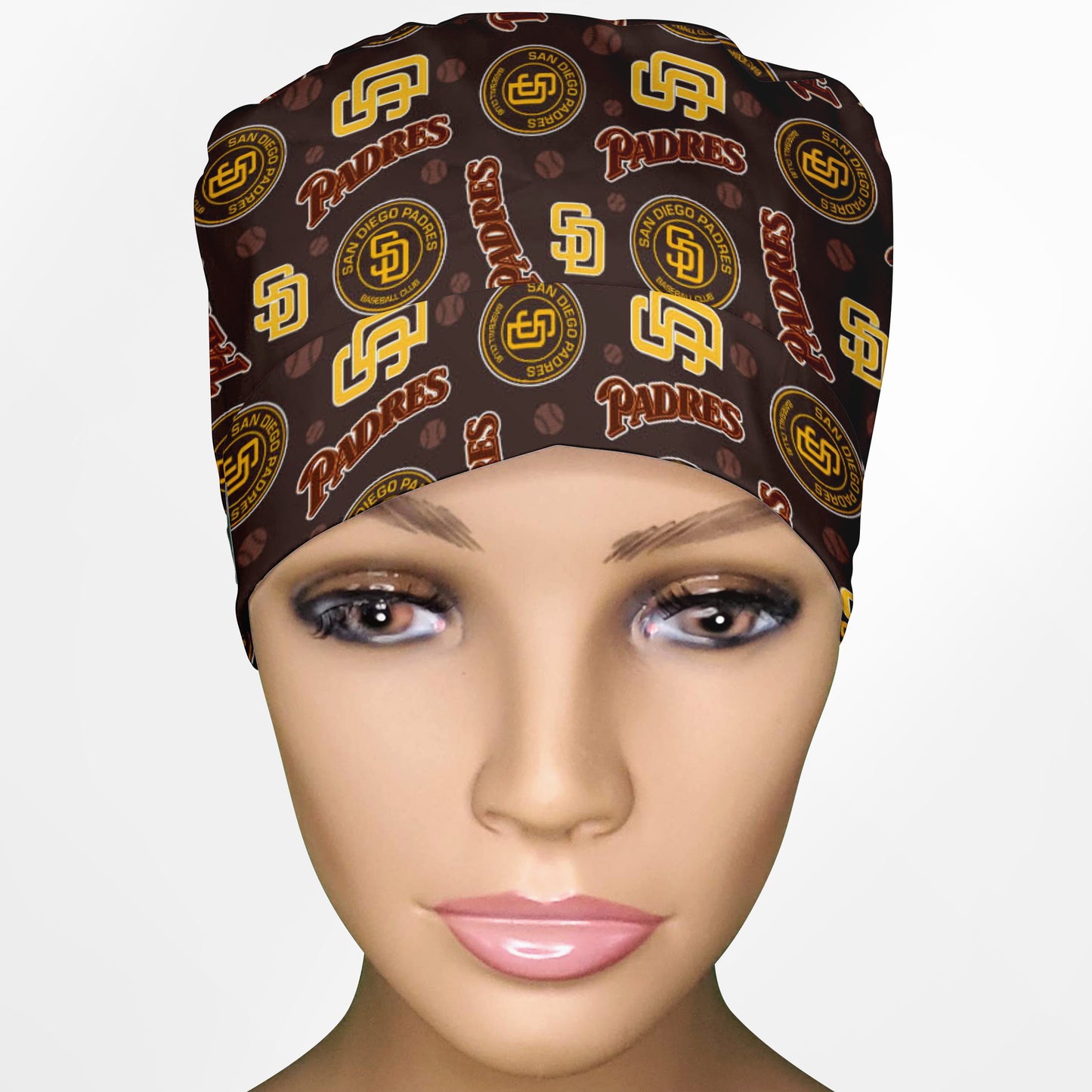 SD Padres Ponytail Scrub Cap