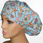 Seashells Bouffant Scrub Cap