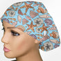 Seashells Euro Scrub Cap