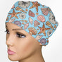 Seashells Low-Tie Surgeon Scrub Cap