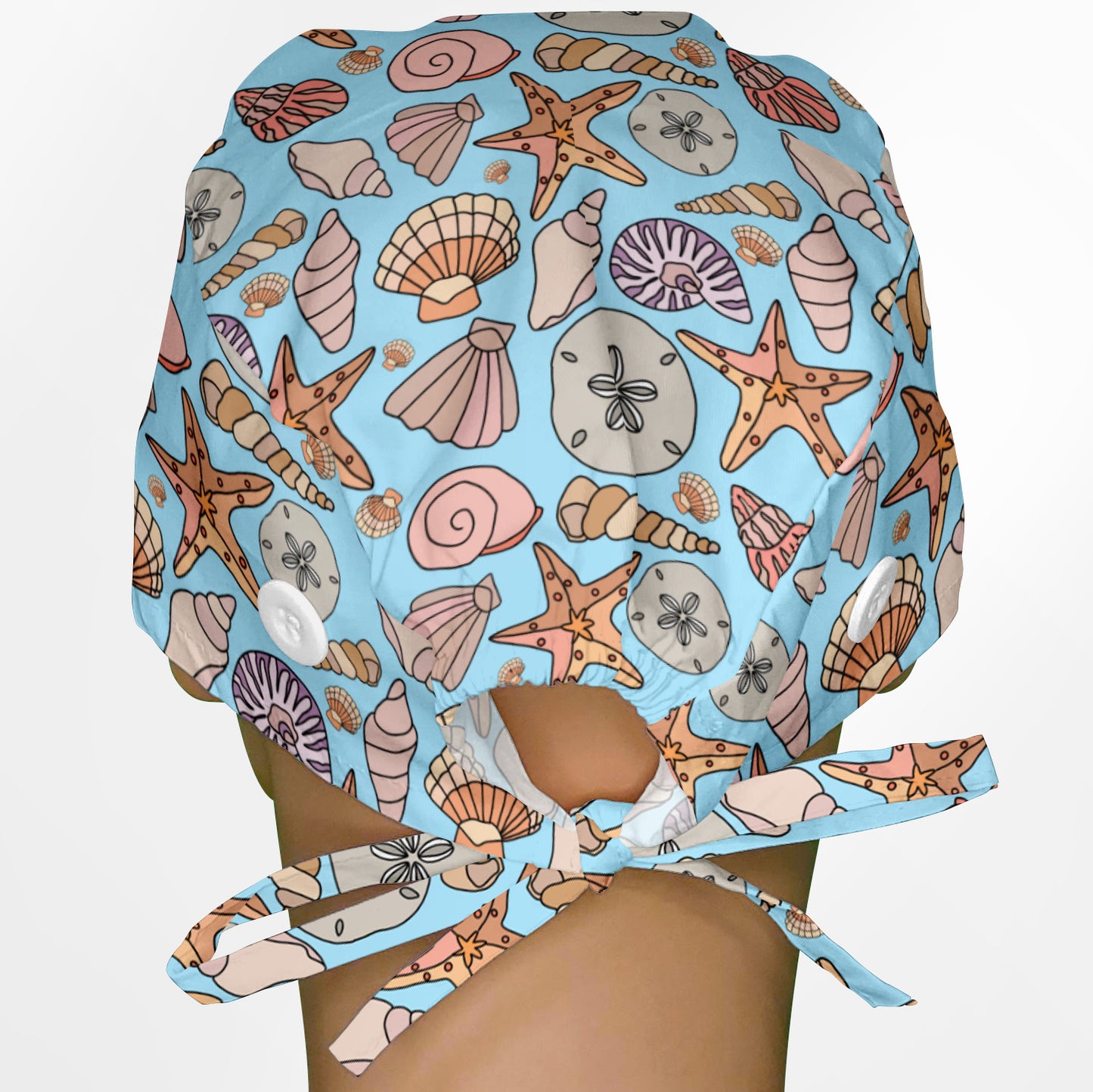 Seashells Surgeon Scrub Cap