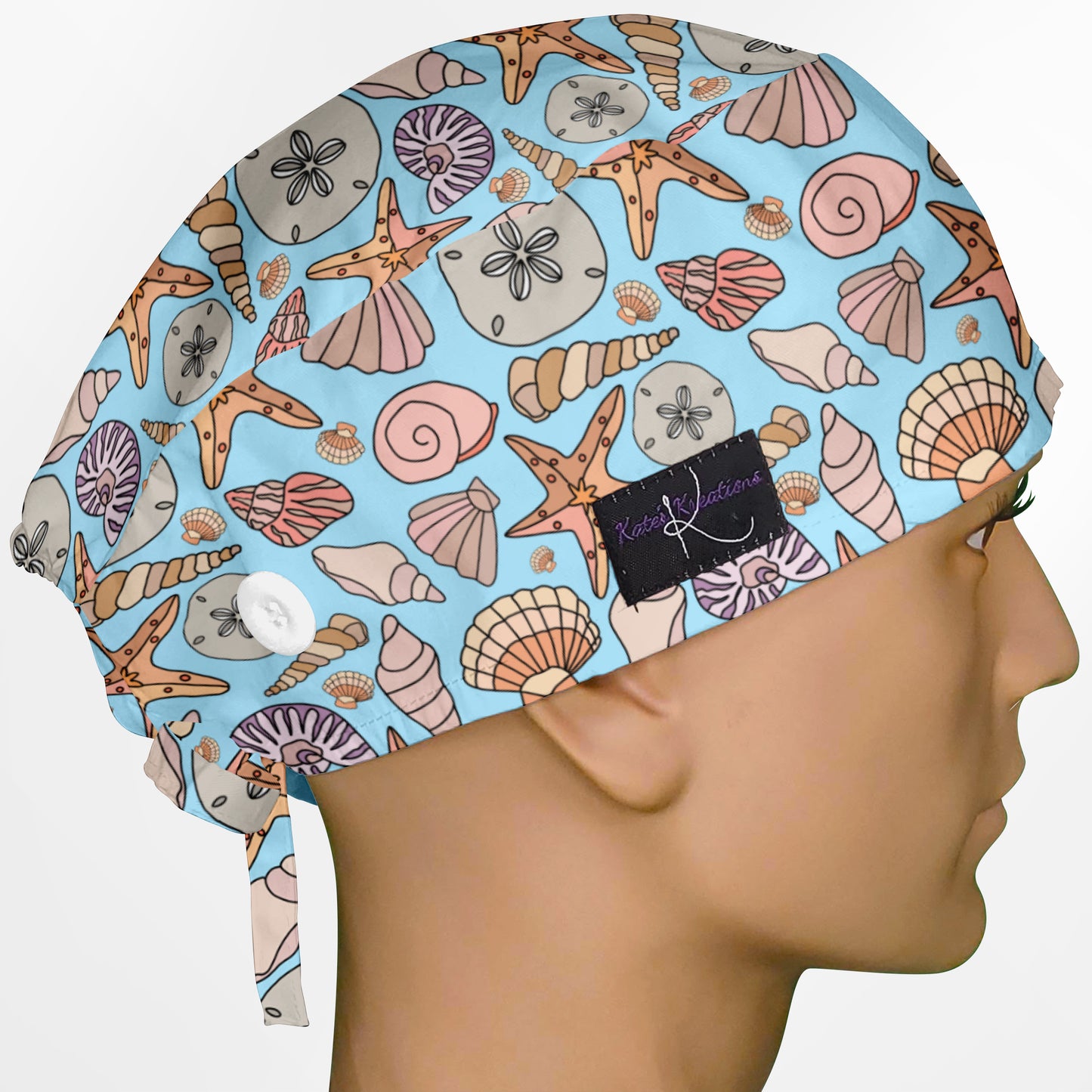 Seashells Surgeon Scrub Cap