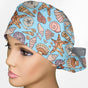 Seashells Ponytail Scrub Cap