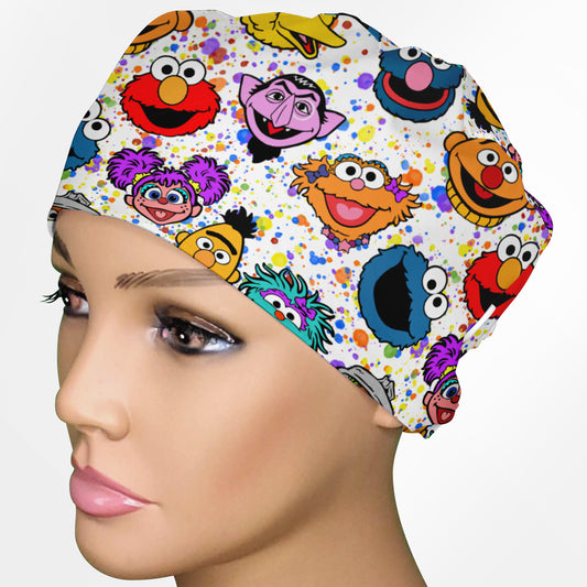 Sesame Street Low-Tie Surgeon Scrub Cap