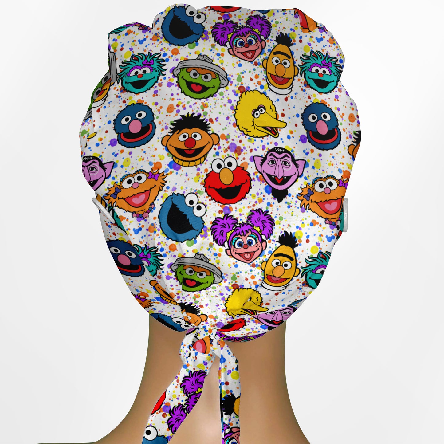Sesame Street Low-Tie Surgeon Scrub Cap
