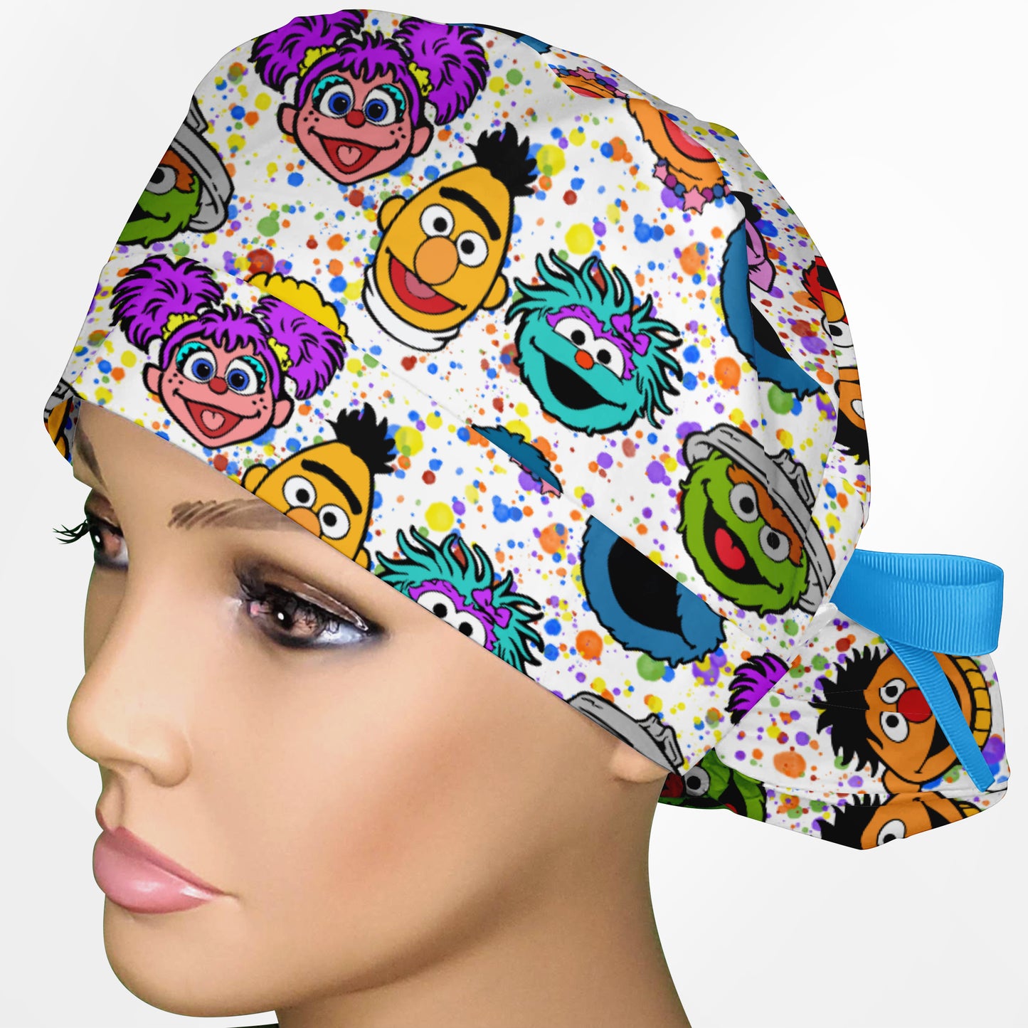 Sesame Street Ponytail Scrub Cap