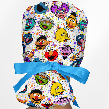 Sesame Street Ponytail Scrub Cap