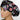 Floral Skull Stripes Bouffant Scrub Cap