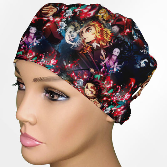 Slaying Demons Low-Tie Surgeon Scrub Cap