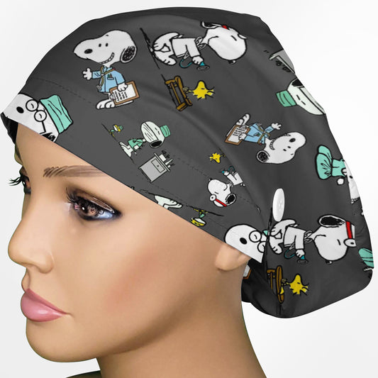 Snoopy Medical Euro Scrub Cap