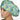Snow Cone Summer Bouffant Scrub Cap