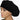 Solid Black Bouffant Scrub Cap