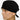 Solid Black Surgeon Scrub Cap
