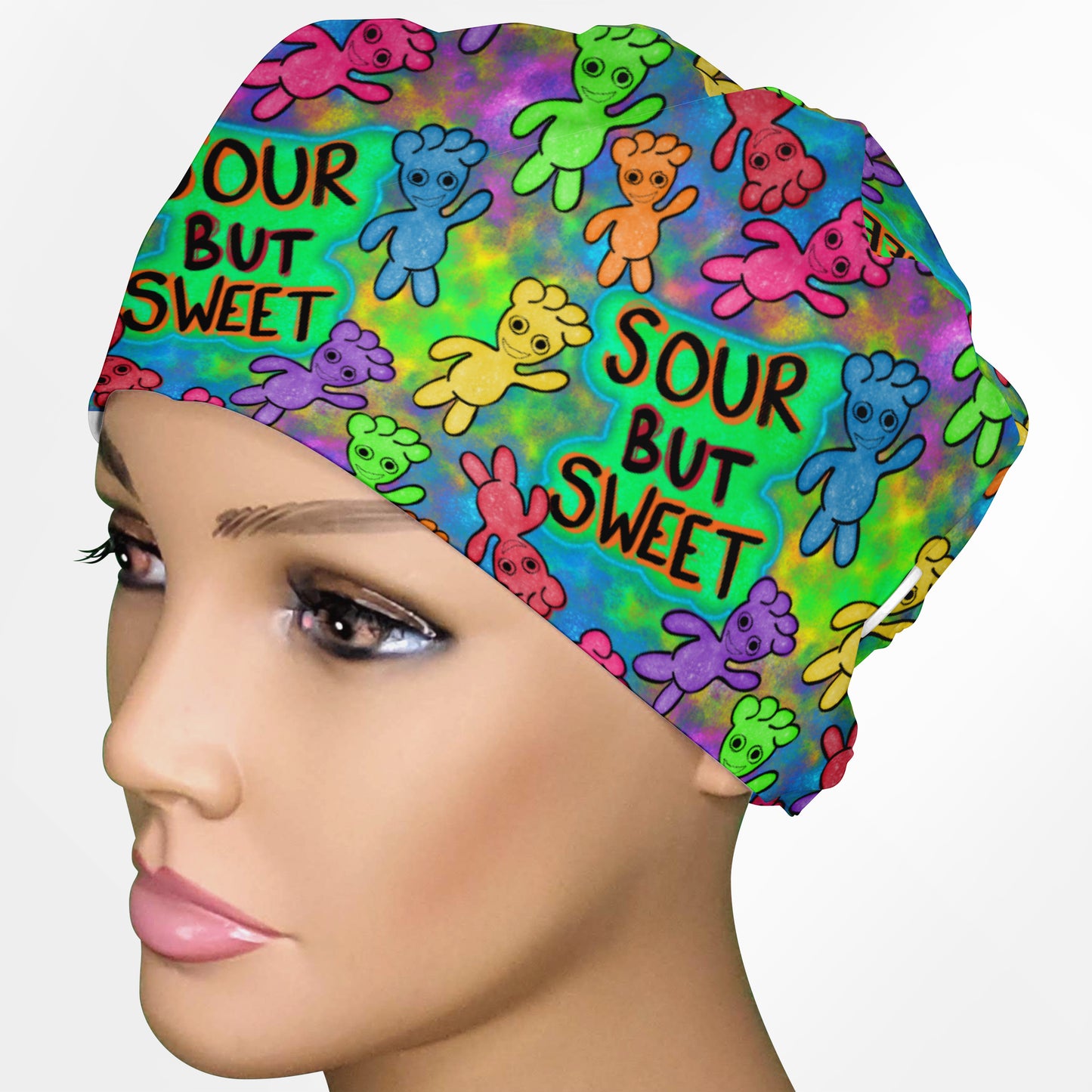 Sour Patch Low-Tie Surgeon Scrub Cap