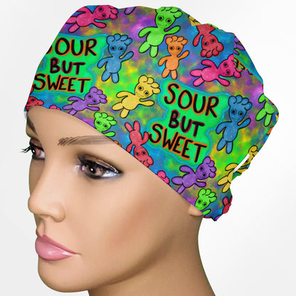 Sour Patch Low-Tie Surgeon Scrub Cap