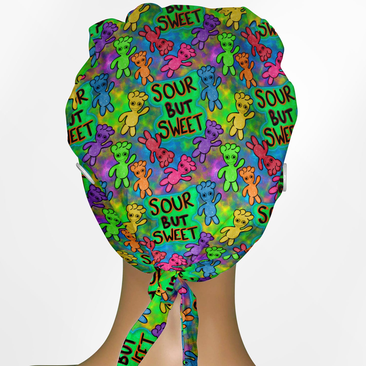 Sour Patch Low-Tie Surgeon Scrub Cap