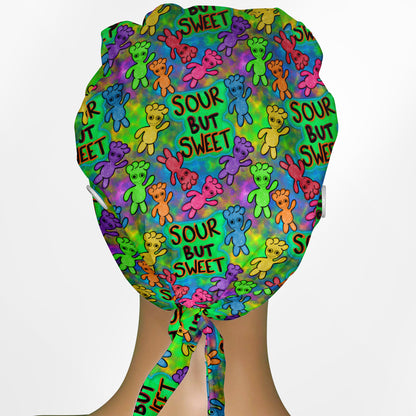 Sour Patch Low-Tie Surgeon Scrub Cap