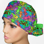 Sour Patch Ponytail Scrub Cap