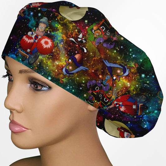 Galaxy Game Bouffant Scrub Cap
