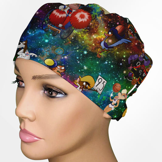 Galaxy Game Low-Tie Surgeon Scrub Cap
