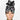 Spooky Eyes High Bun Ponytail Scrub Cap