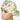 Spring Green Gnomes Ponytail Scrub Cap