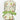 Spring Green Gnomes Ponytail Scrub Cap