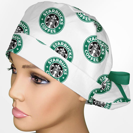 Brewed & Boujee Classic Ponytail Scrub Cap