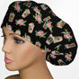 Brewed & Boujee Floral Bouffant Scrub Cap