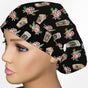 Brewed & Boujee Floral Euro Scrub Cap