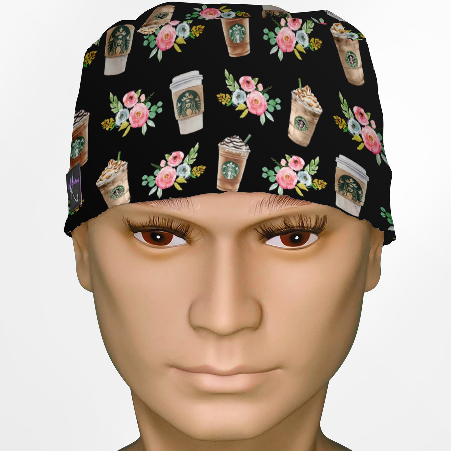 Brewed & Boujee Floral Surgeon Scrub Cap