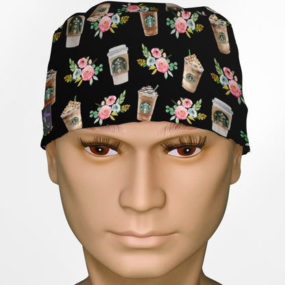 Brewed & Boujee Floral Surgeon Scrub Cap