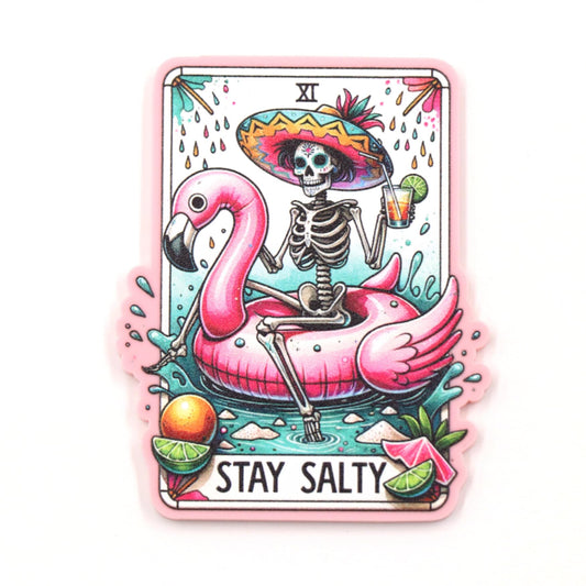 Badge Reel Set - Taro Card-Stay Salty