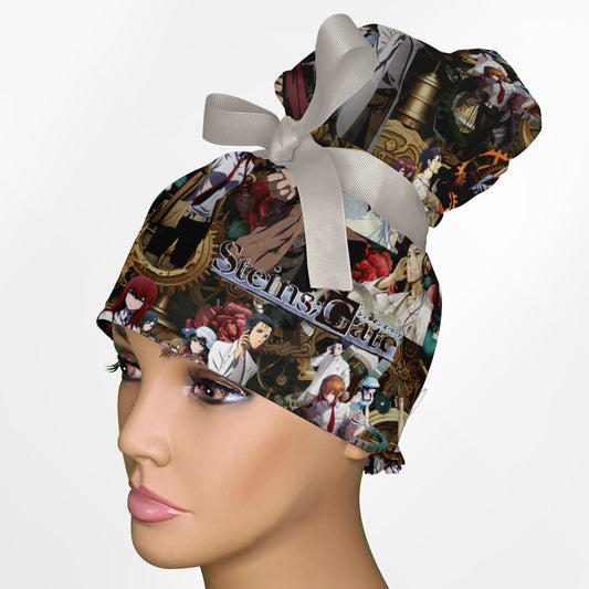 Steins;Gate High Bun Ponytail Scrub Cap