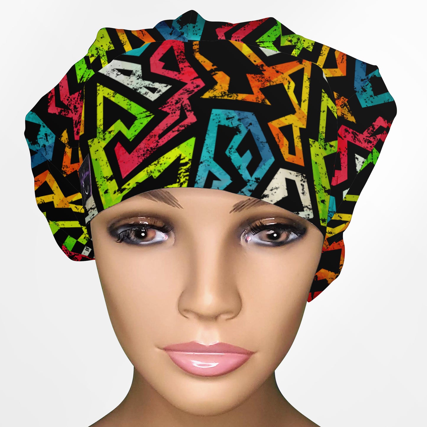 Street Art Bouffant Scrub Cap