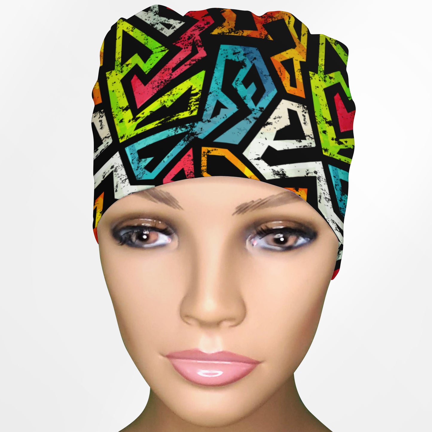 Street Art Low-Tie Surgeon Scrub Cap