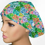 Succulents Euro Scrub Cap