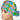 Succulents Ponytail Scrub Cap