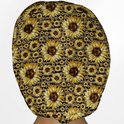 Sunflower Stripes Euro Scrub Cap
