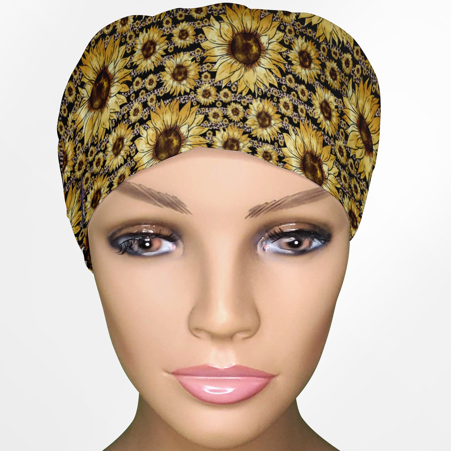 Sunflower Stripes Euro Scrub Cap