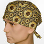 Sunflower Stripes Surgeon Scrub Cap