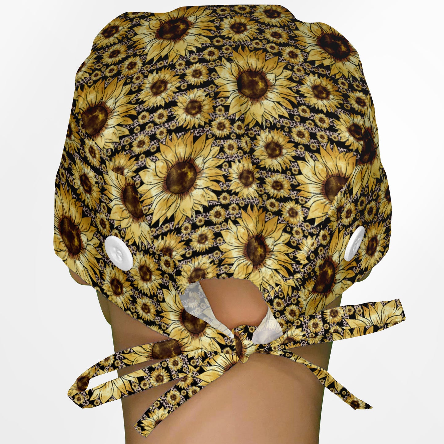 Sunflower Stripes Surgeon Scrub Cap