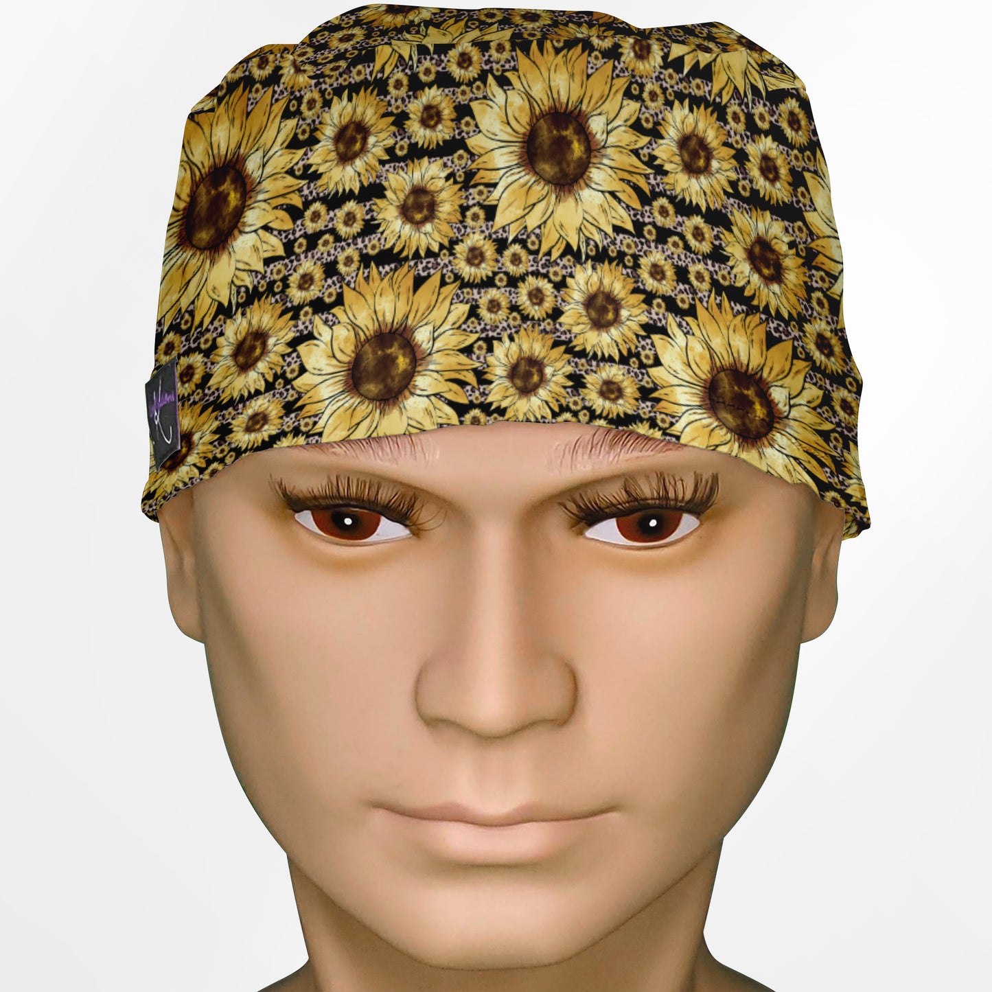 Sunflower Stripes Surgeon Scrub Cap
