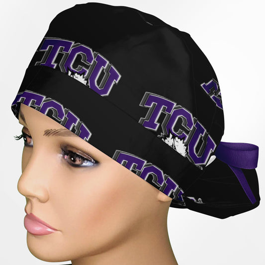 TCU Ponytail Scrub Cap