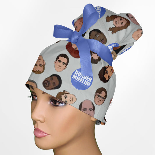 The Office High Bun Ponytail Scrub Cap